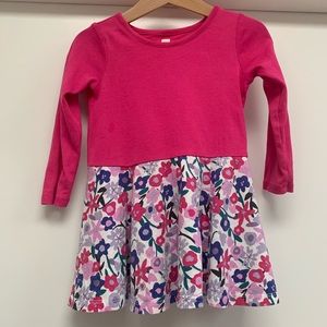 Tea Collection long sleeve pink/floral dress- 2